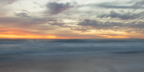 sunset on the beach