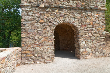 Fototapeta na wymiar Castle - part of the ruins of a medieval castle.