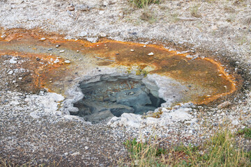 Geothermal feature, Yellowstone National Park, Wyoming, USA