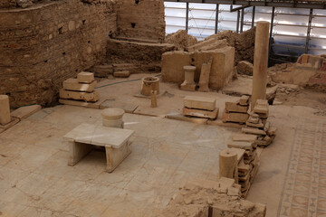 archaeological work on the restoration of the old Greek city