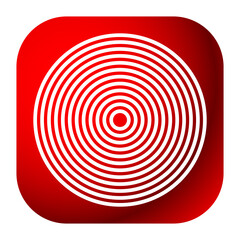 Concentric radial circle abstract geometric icon