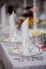 Crystal glasses for holiday