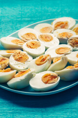 Half Eggs Boiled