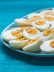 Half Eggs Boiled