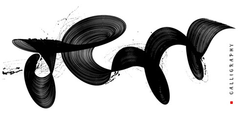 Horizontal banner in modern Asian style.