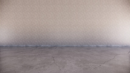 concrete wall and floor / 3d rendering .