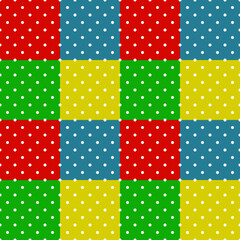 Colorful Polka Dot Pattern Background