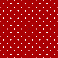 Colorful Polka Dot Seamless Pattern on Yellow Background &ndash; Retro Geometric Design