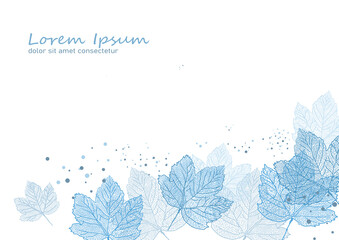 LIŚCIE KLONU - TŁO- ILUSTRACJA WEKTOROWA - SZABLON © KR Studio