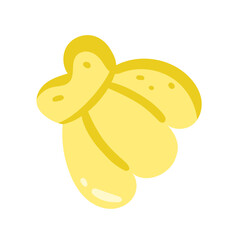 Isolated cute coral. Sea life marine Vector