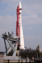Space rocket at VDNKh in Moscow