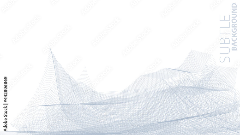 Poster Subtle background with hairline gray abstraction. Minimal graphics
