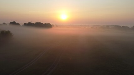 Fototapeta premium sunrise over the river