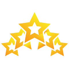 Star reward, prize icon, symbol