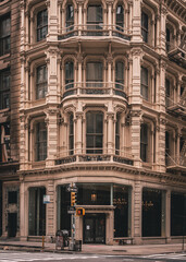Fototapeta na wymiar Historic architecture in the Flatiron District, Manhattan, New York