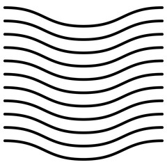 Obraz premium seamlessly repeatable wavy waving undulate billowy lines stripes pattern texture background