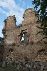 Beautiful ruins at Santa Maria de Rioseco old convent. Burgos, Merindades, Spain, Europe