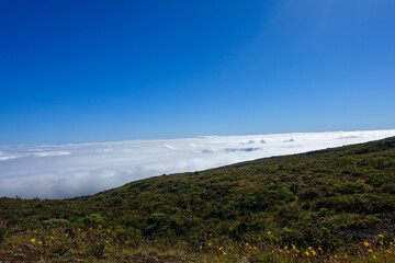 Hiking in the crater / Dormant volcano, Haleakala National Park, Maui island, Hawaii