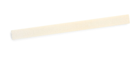 Sharpening stone for knife isolated on white, top view