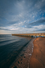 Fototapeta premium A pier over water, Fire Island, New York