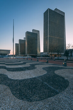 Cityscape At Empire State Plaza, Albany, New York