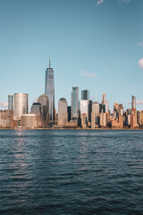 View of the Manhattan skyline from Liberty State Park, Jersey City, New Jersey