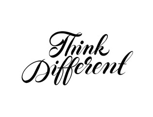 Lettering poster with calligraphy text. Abstract poster design. Vector illustration.