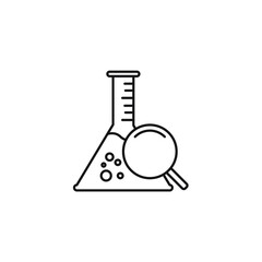 test tube icons symbol vector elements for infographic web