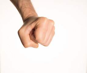 Hand Gesture and Position White Background Caucasian Middle Age Man Photograph Set 