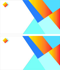 abstract colorful background visiting card business card letter head design for professional and corporate use
