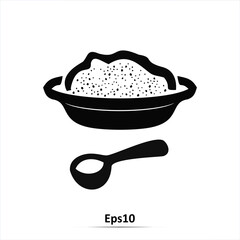 Flour icon. Vector illustration. Eps10