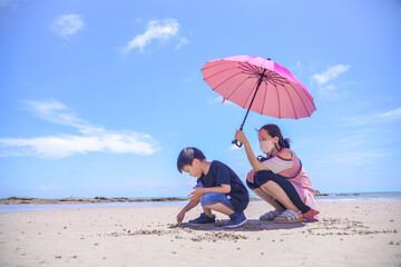 couple on the beach