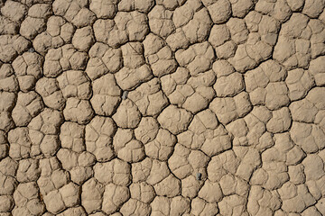 Parched Surface of The Race Track In Death Valley