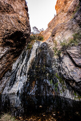 Pool Below A Mostly Dry Cattail Falls
