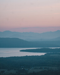 Sunset over Lake Champlain