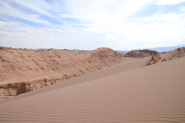 Fototapeta na wymiar View of Death Vally in the Atacama Desert, Chile