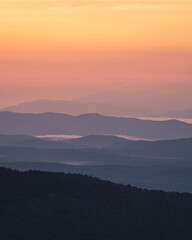 Obraz premium Sunrise from Spruce Mt.
