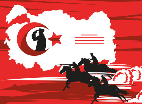 zafer bayrami victory card