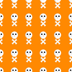 Halloween seamless pattern. Holiday poster design template. Carnival background, loading page, vector illustration