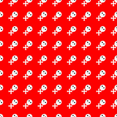 Halloween seamless pattern. Holiday poster design template. Carnival background, loading page, vector illustration
