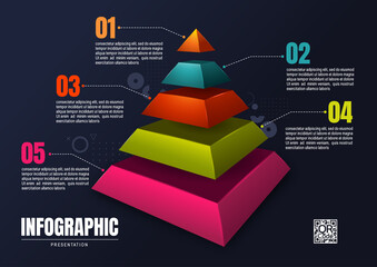 infographics business, process chart design template for presentation, abstract timeline elements.