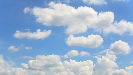 blue sky with white cloud landscape background	