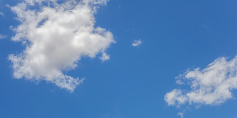 blue sky with white cloud landscape background