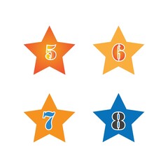 Star number logo