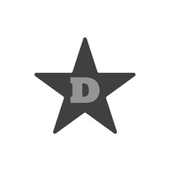 Star letter logo