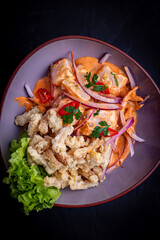 Cebiche peruvian on a table