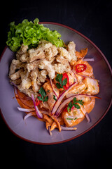 Cebiche peruvian on a table