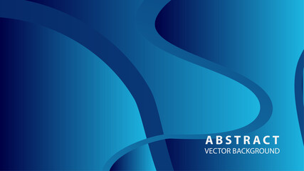 Abstract curve line wave background - vector