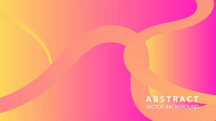 Naklejka premium Abstract curve line wave background - vector