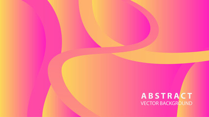 Abstract curve line wave background - vector